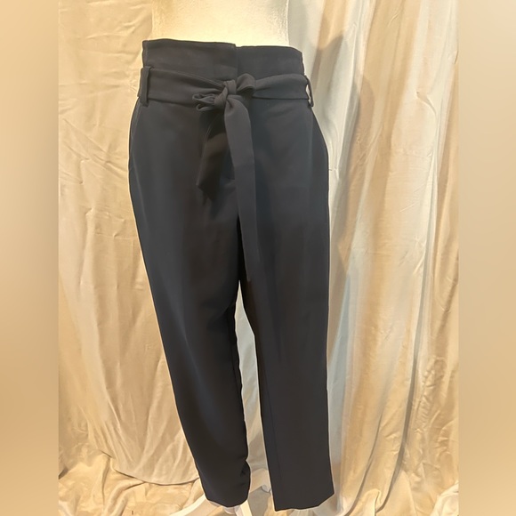 New York & Company high tie waist slack trouser pant capri - Picture 2 of 5